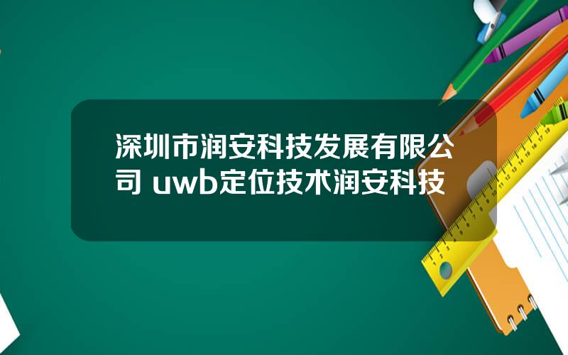 深圳市润安科技发展有限公司 uwb定位技术润安科技